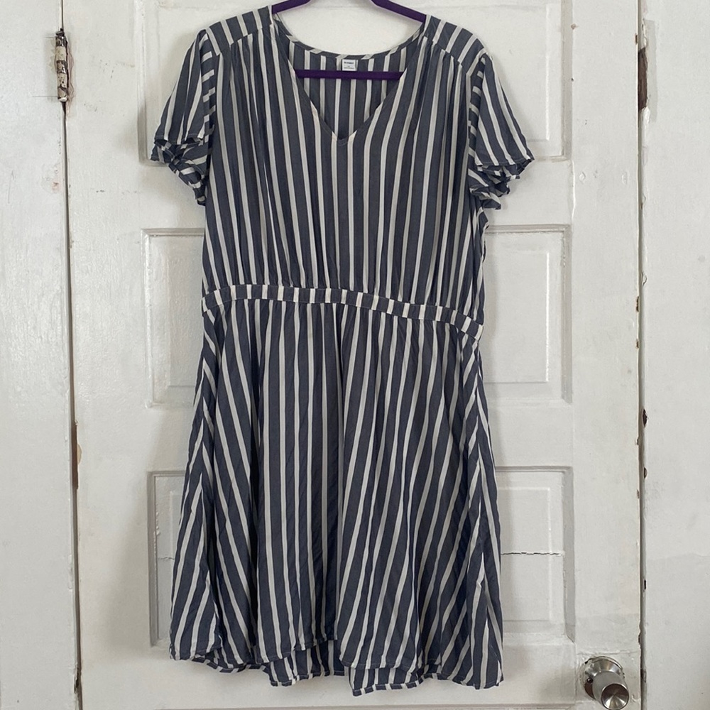 Striped swing dress